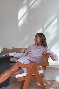 Cable Knitted Shorts