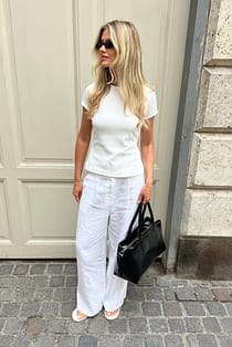 Linen Wide Leg Pants