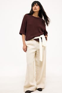 Drawstring Linen Pants