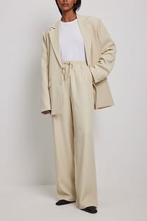Elastic Waist Classic Trousers