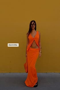 Long Jersey Skirt