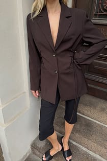 Blazer mit Schnürdetails