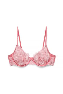 Flower Embroidery Sling Wire Bra