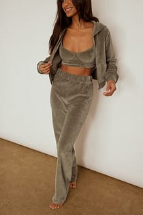 Velour sweatpants