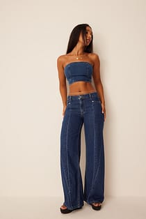 Low Waist Straight Denim