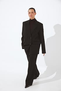 anzughose mit niedriger taille