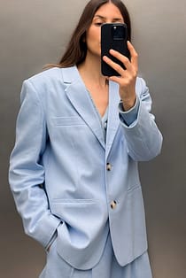 Regular Linen-Blend Blazer