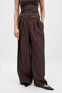 Dressbukser med midt midje