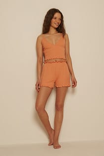 Gerecycleerde babylock minishort