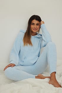 Chenille Knitted Hoodie