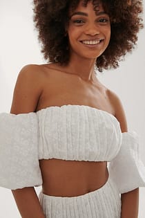 Embroidered Cropped Top