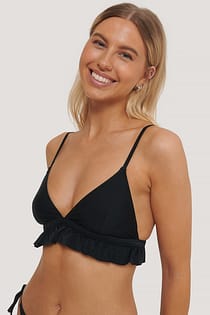 Triangel-Bikini-Oberteil Aus Volant