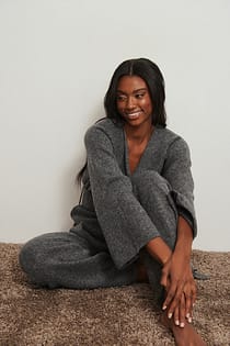 Strickpullover zum Wickeln