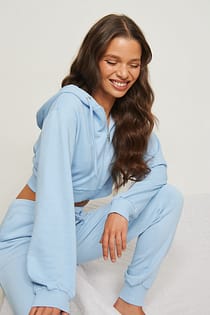Organic Zip Detail Hoodie