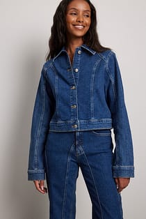 Kort denimjakke
