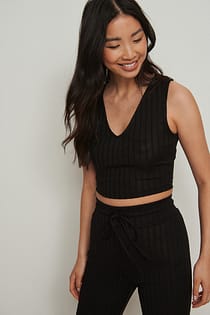 Ribbestrikket singlet