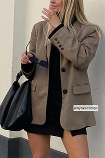 Übergroßer Twill-Blazer
