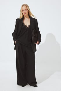 Oversize-Blazer aus Melange