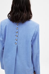 Oversize-Blazer aus Melange