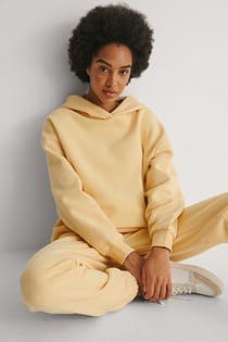 Ekologisk oversize hoodie med ficka
