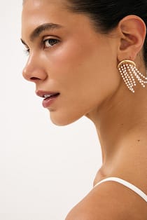 Pearl Detailed Dangle Earrings