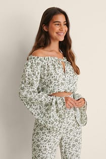 Off Shoulder Flowy Blouse