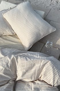 Striped Linen Blend Pillow Case