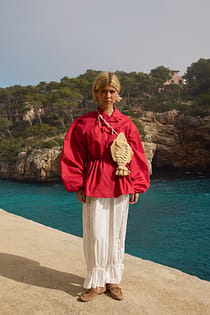 Twill Drawstring Detail Jacket