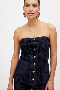 Velvet Detail Top
