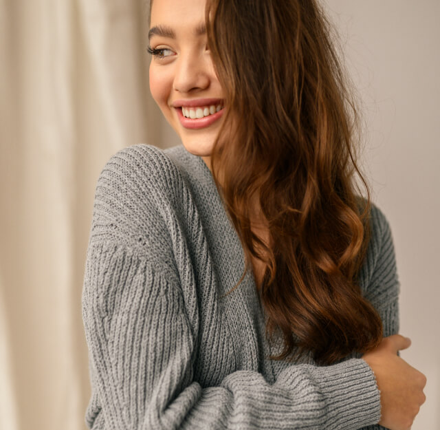 Girl in cold weather