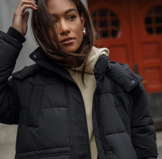 Girl in cold weather