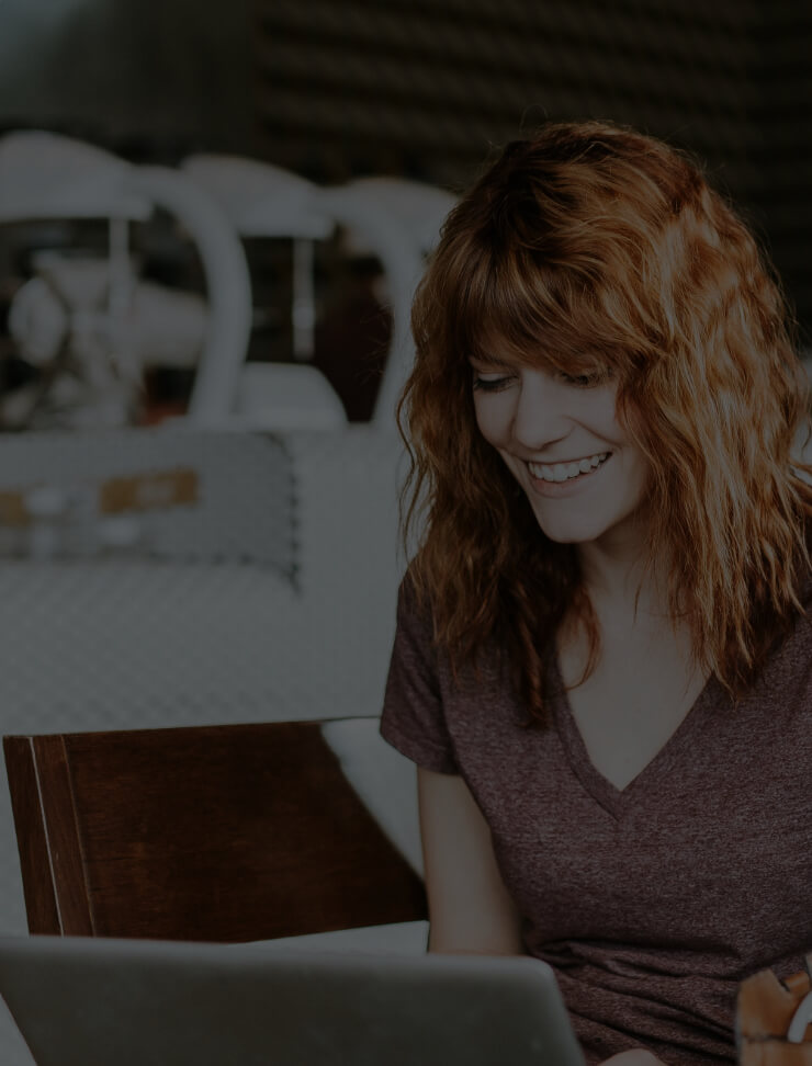 Woman with laptop