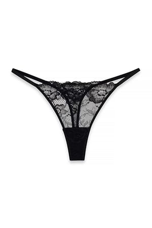 Navy/Black 2-pack tanga trosor