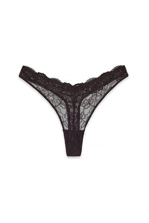 Dark Brown 2-pack V-shape Thong