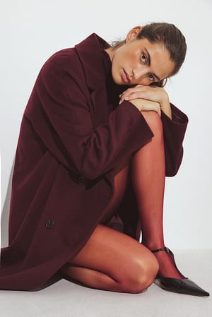 Burgundy 20 Den Sheer Tights