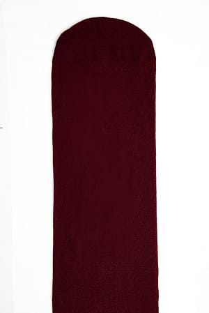 Burgundy Gennemsigtige tights i 20 denier