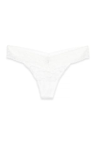 Black/White 5-pack de tangas de encaje