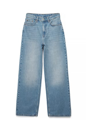 Light Blue Alley High Waist Wide Jeans