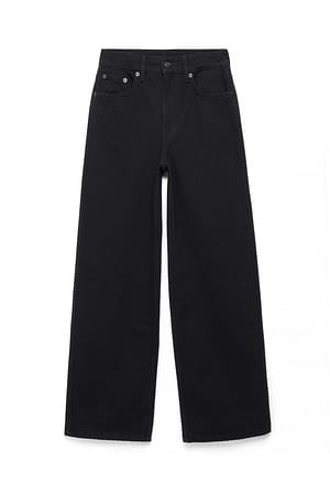 Black Alley hoge wijde jeans met hoge taille
