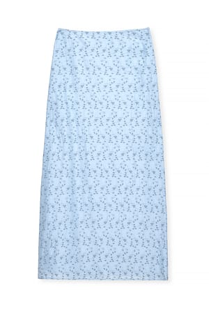 Blue Anglaise maxinederdel