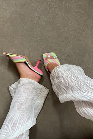 Rainbow Angular Heels