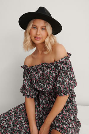 Black Fedora Hat