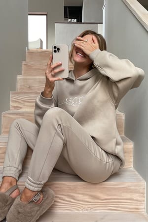 Taupe Brushed Sweatpants