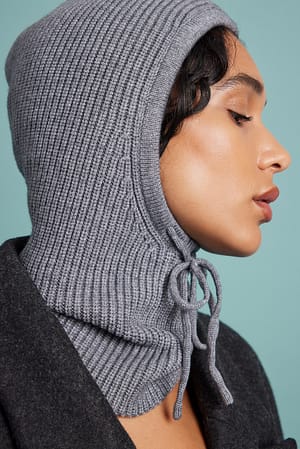 Grey Balaclava Straps Detail