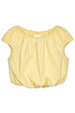 Light Yellow Top met ballonzoom