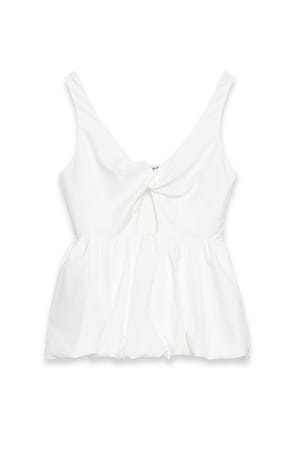 White Top med ballonsaum