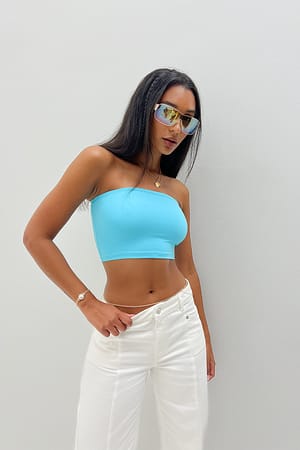 Turquoise Bandeau-Top