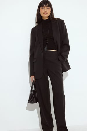 Black Basic Anzughose