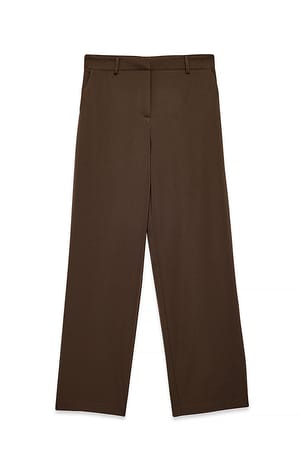 Dark Brown Basic Anzughose