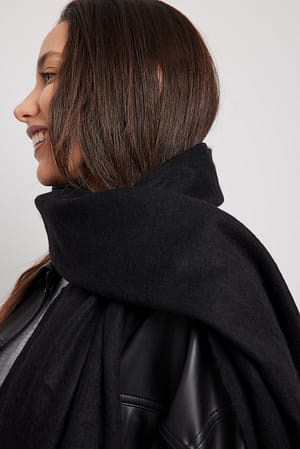 Black Sjaal van wolmix